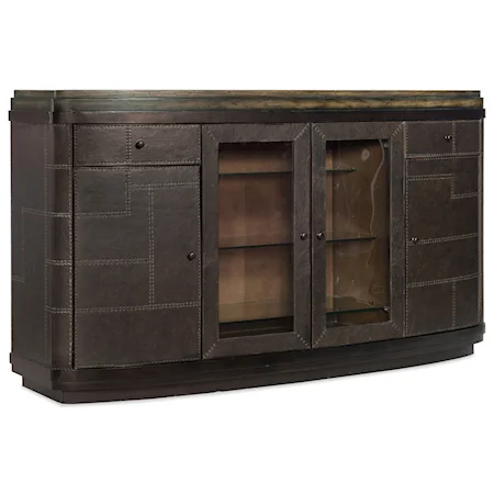 Rustic His and Her Bar with Wine Bottle Storage